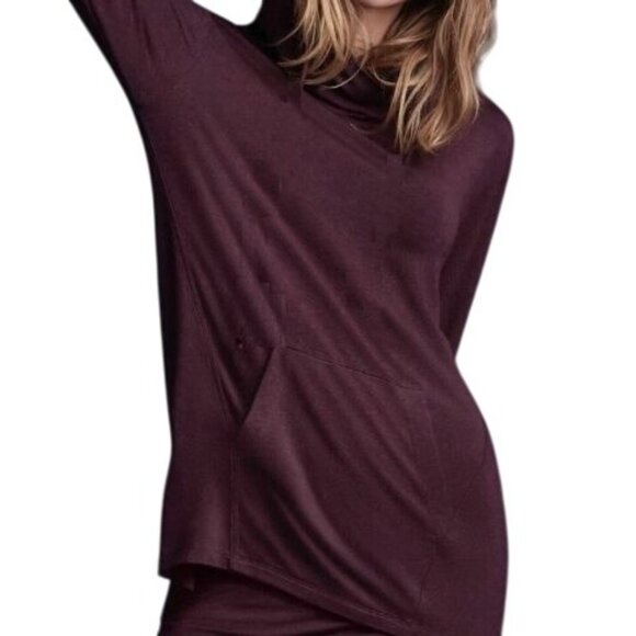 Cabi Hype Hoodie Womens S Burgundy Oversized Stretch Soft Casual Comfy Relax - Picture 2 of 11